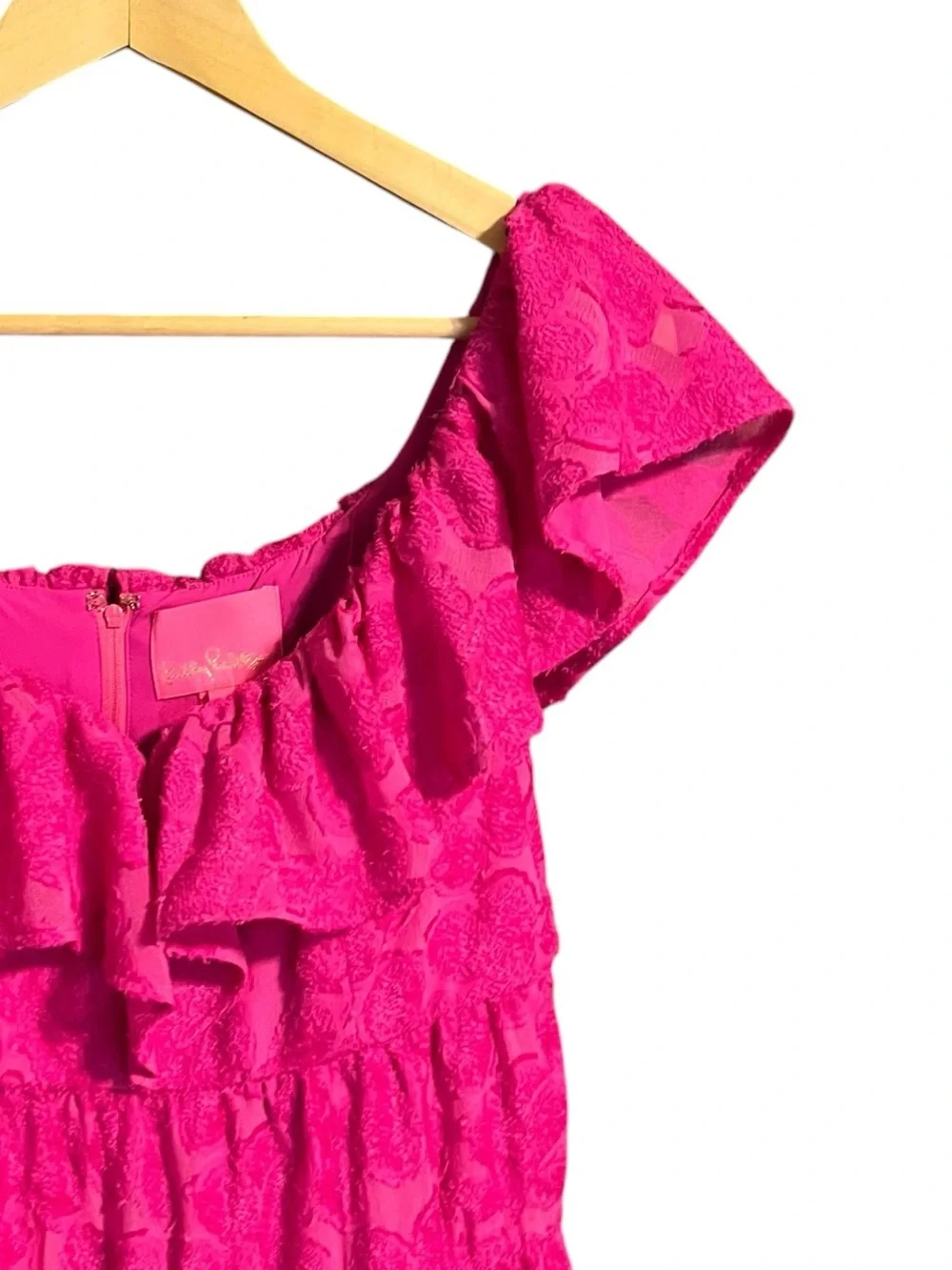 Lilly Pulitzer Emie Berry Soiree Ruffle Mini‎ Dress NWT Size 4
